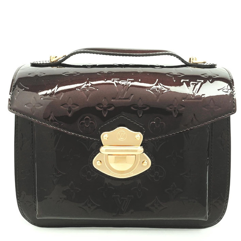 Louis Vuitton Mirada Handbag Monogram Vernis Amarante Purple